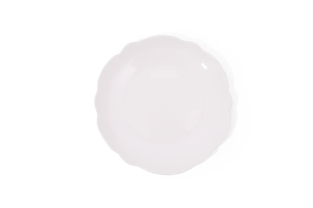 Scalloped Dinner Plate Cream 11" (Set of 4)