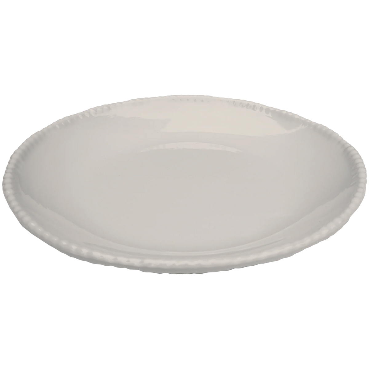 Beaded Dinner Plate Stone 10.25" (Set of 4)