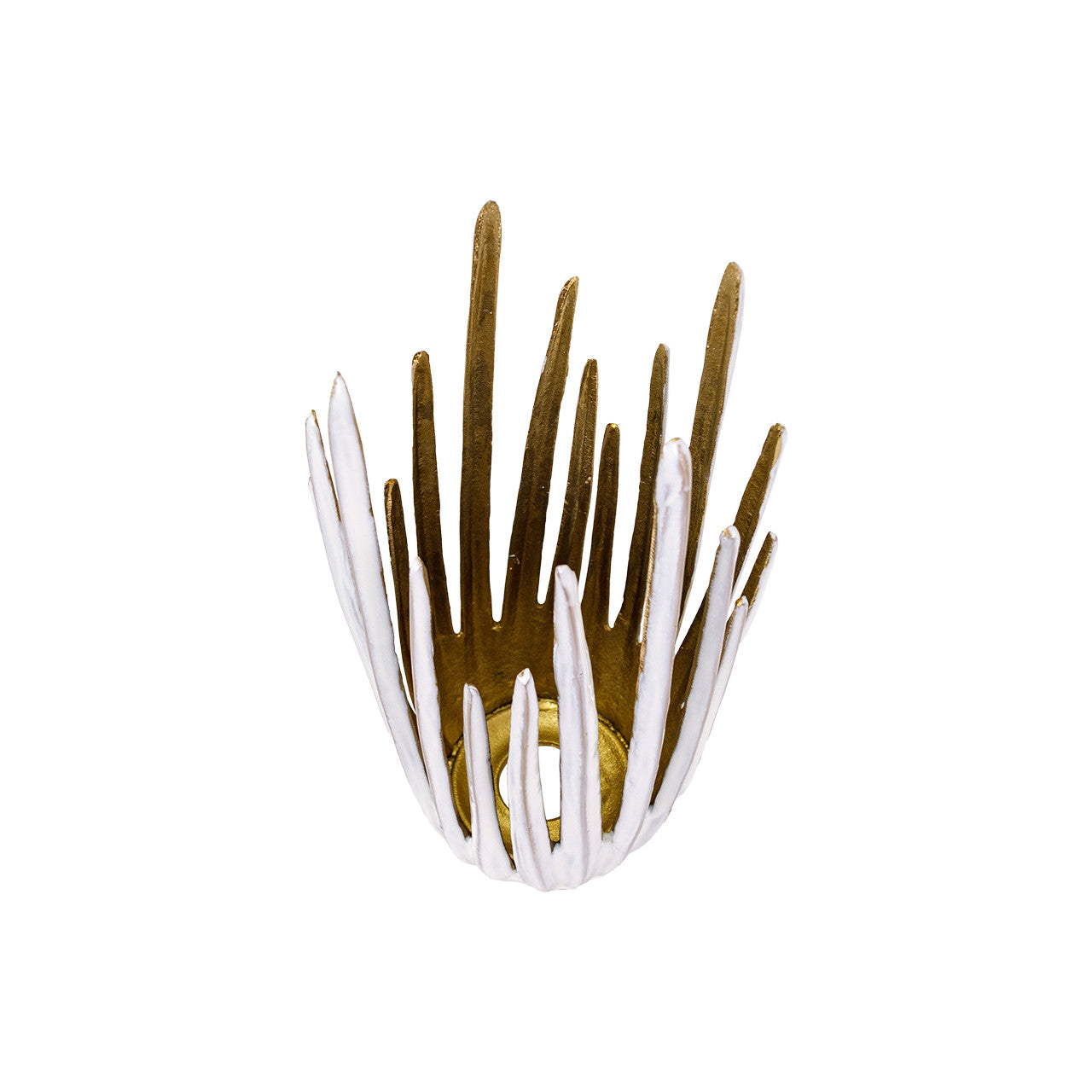 Parco Tall Aluminum Candleholder, 16"H x 7.5"D