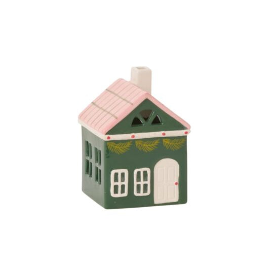 Green Merrivale House Figurine 4.25" x 5.75"