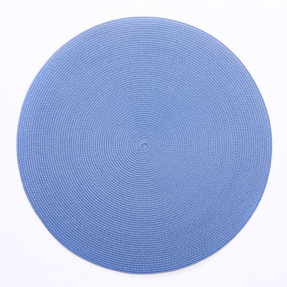 Blue Tone Round Placemats Colony Blue, Monticello (Set of 4)