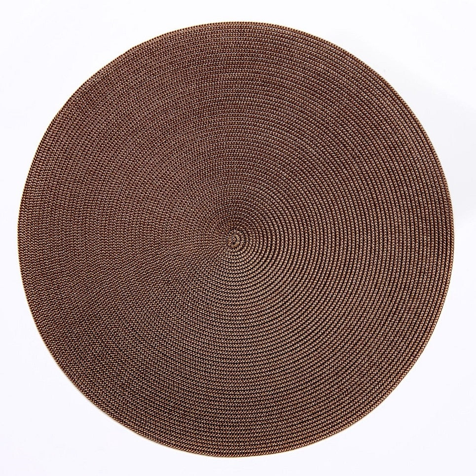 Brown Tone Round Placemats