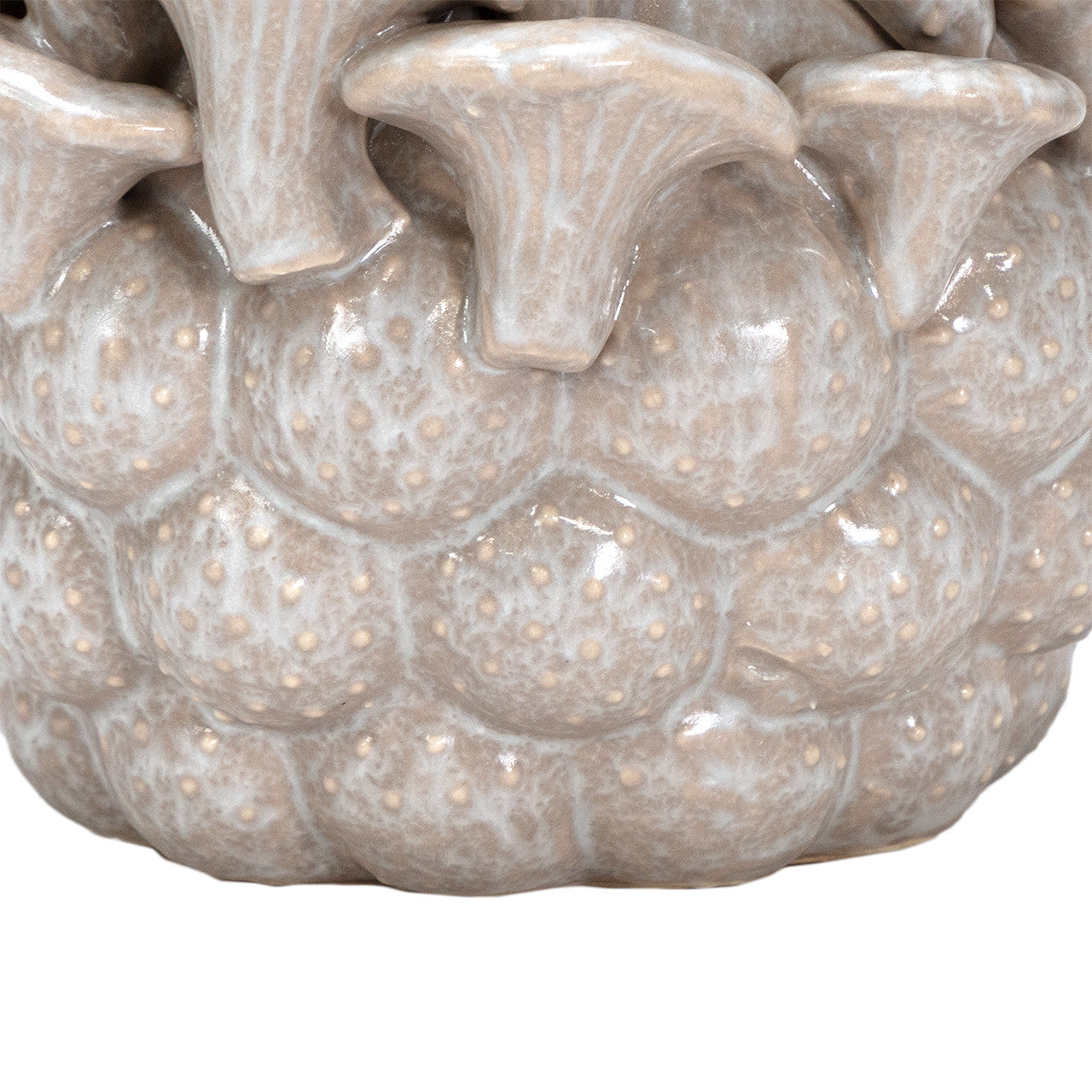 Kade Gray Clay Table Vase, 8"L x 8"W x 6.5"H