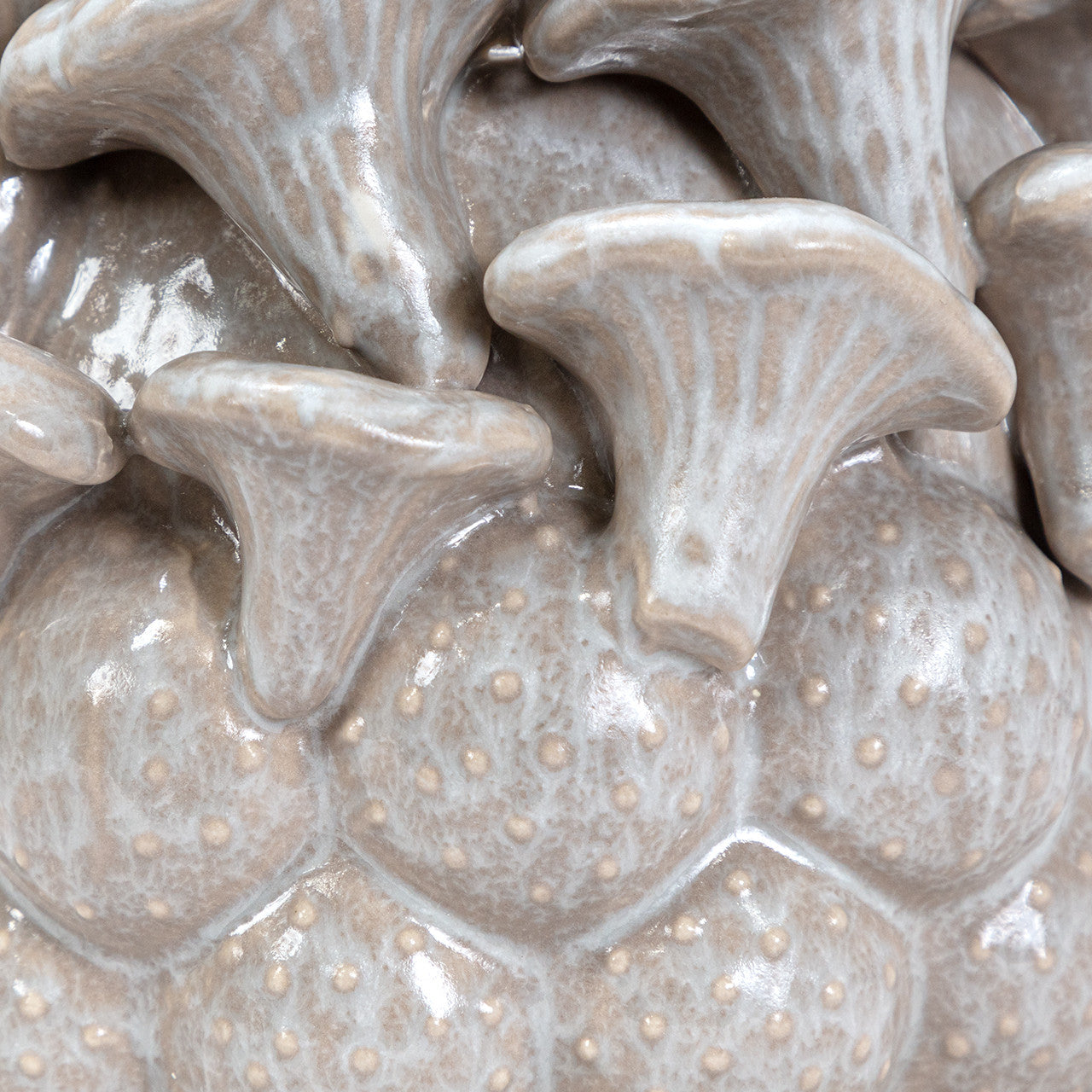 Kade Gray Clay Table Vase, 8"L x 8"W x 6.5"H