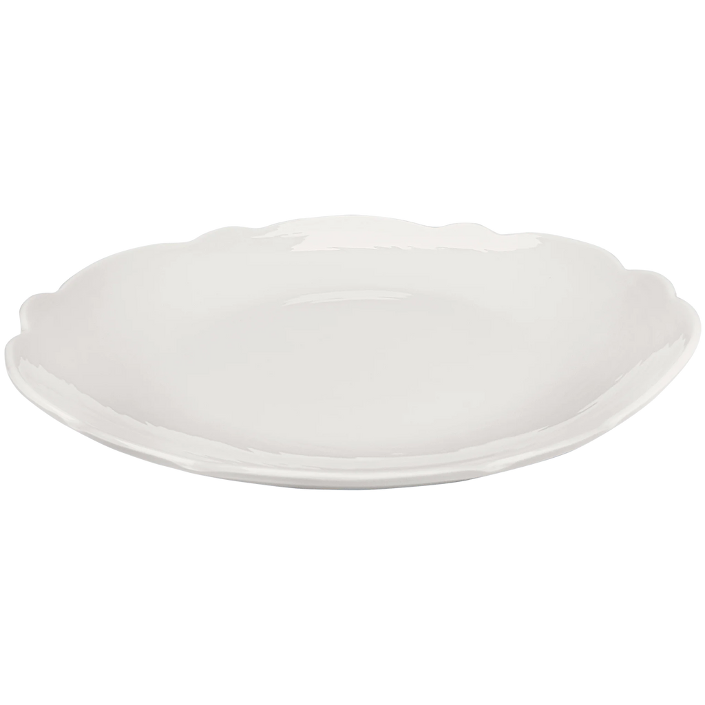 Scalloped Dinner Plate Cream 11" (Set of 4)