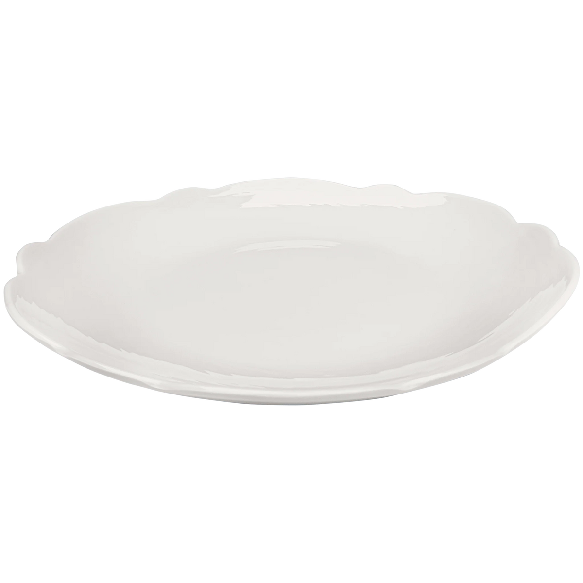 Scalloped Dinner Plate Cream 11" (Set of 4)