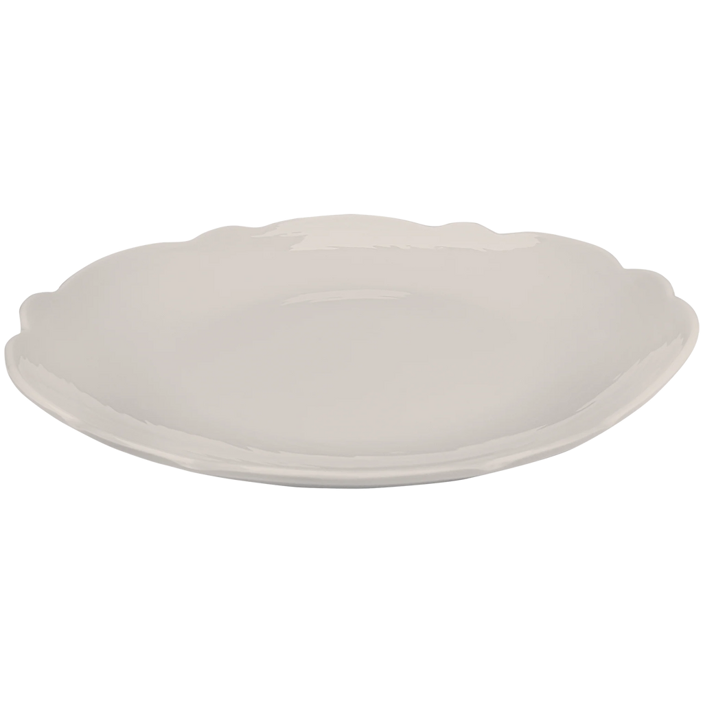 Scalloped Dinner Plate Stone 11" (Set of 4)