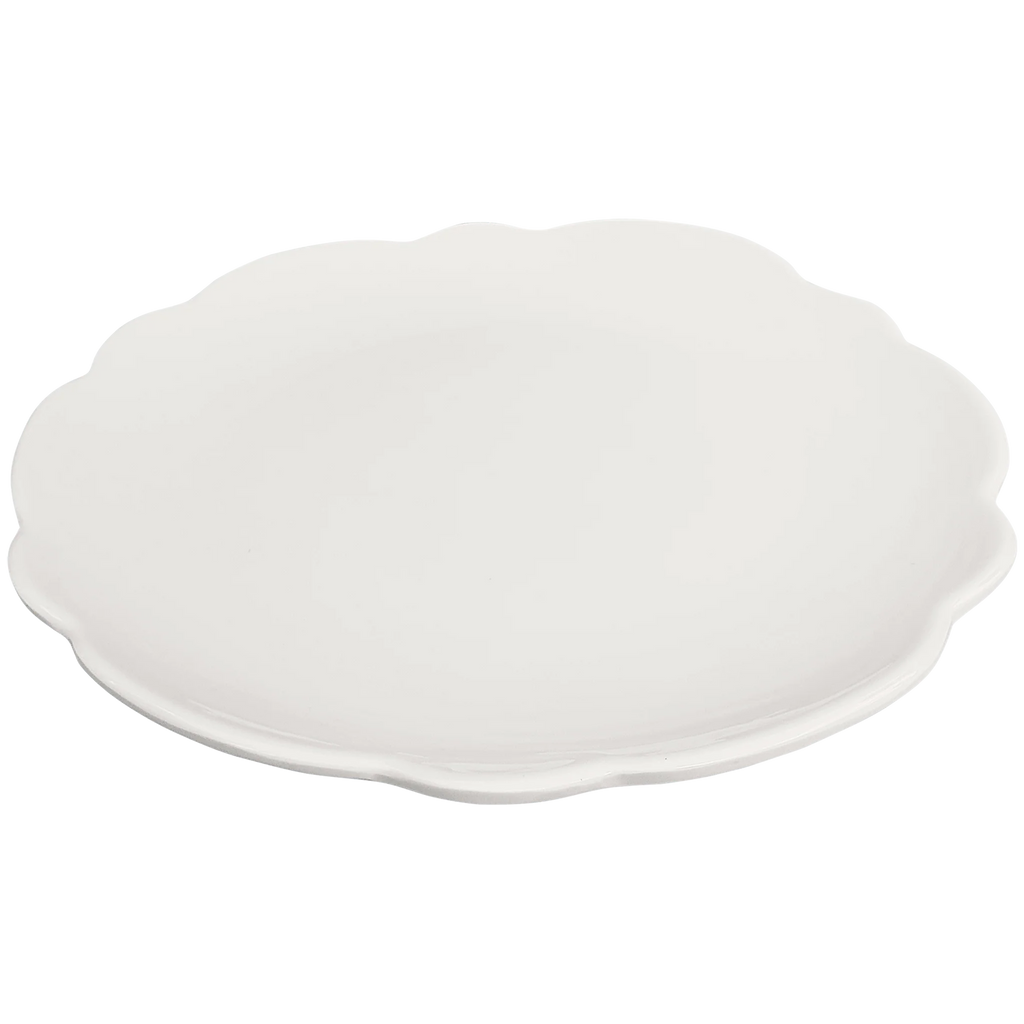 Scalloped Salad Plate Cream 9" (Set of 4)