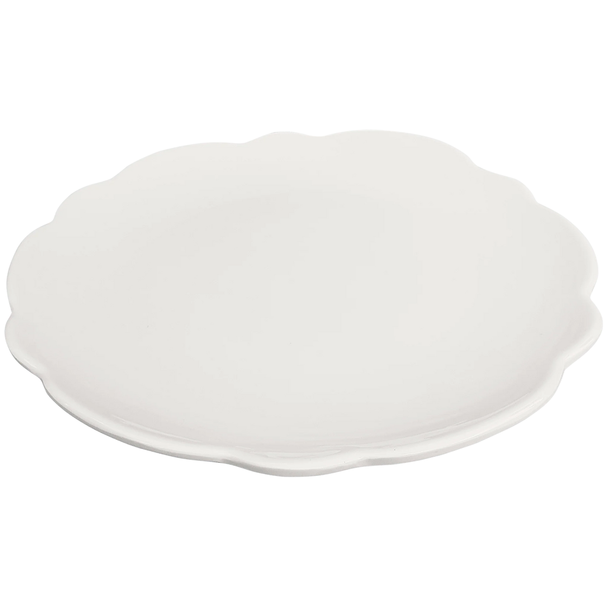 Scalloped Salad Plate Cream 9" (Set of 4)