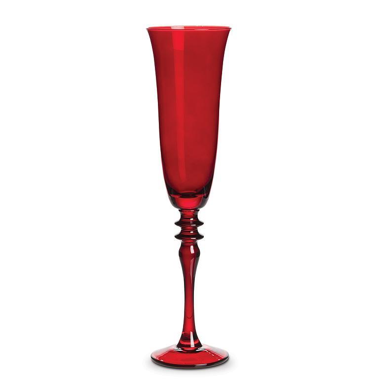 Flared Flute with Ornate Stem 10" (Set of 4)