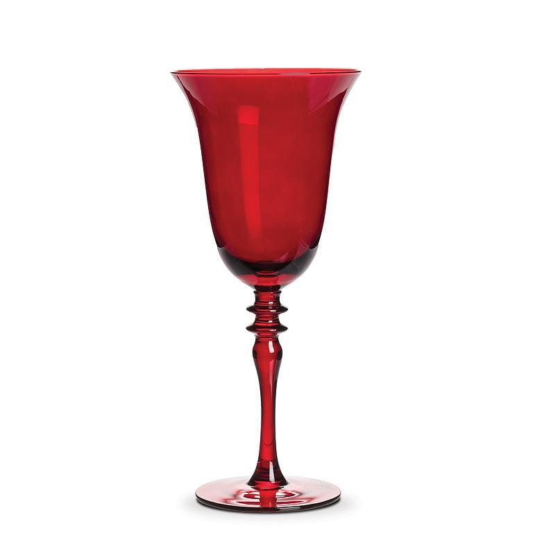 Flared Goblet with Ornate Stem 9" (Set of 4)