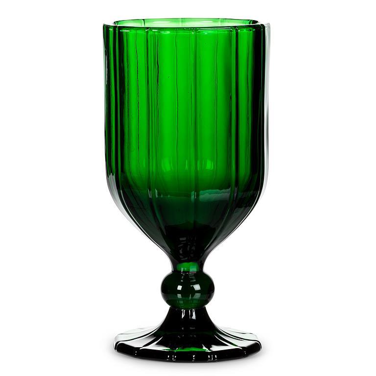 Panel Goblet Green 6.5" (Set of 4)