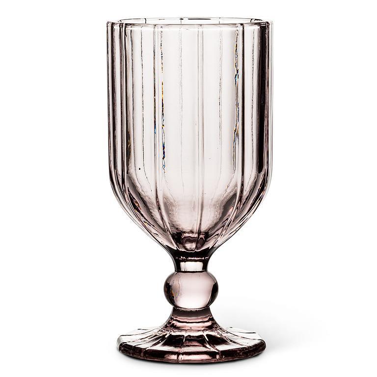 Panel Goblet Pink 6.5" (Set of 4)