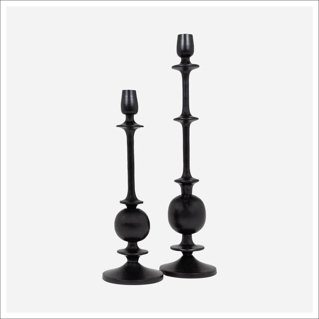 Madoc Candleholders -Set 2 5"D x 19"H