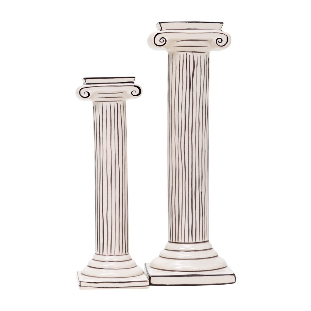 Rodeli Candleholders -Set 2 4.5"L x 4.5"W x 14"H