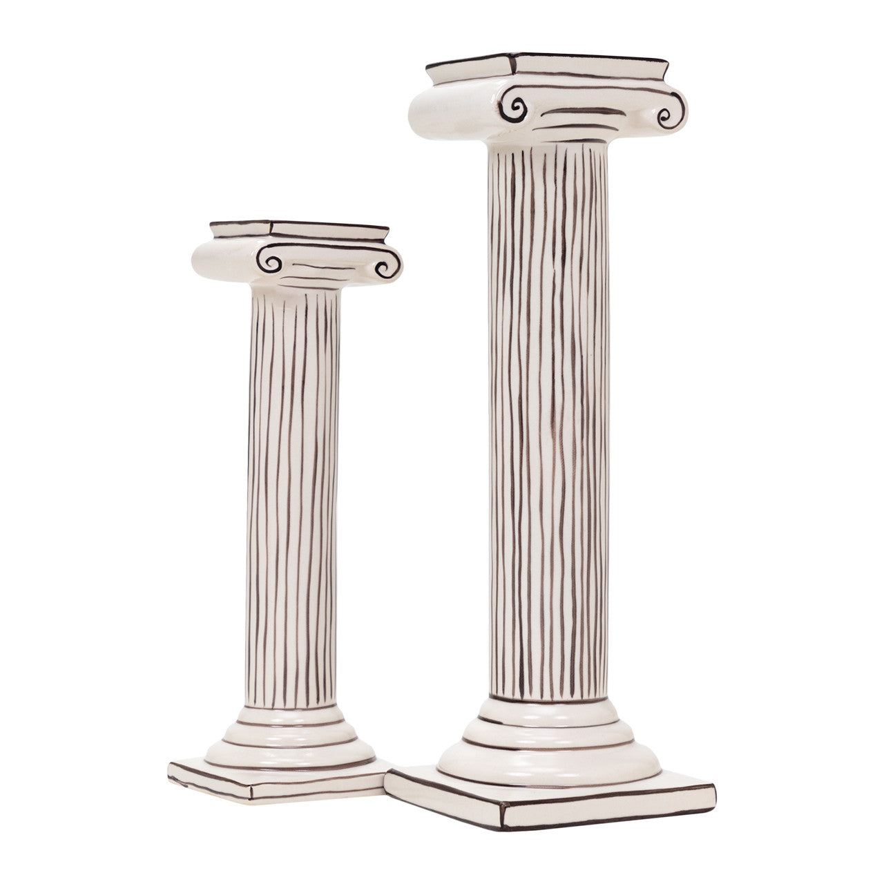 Rodeli Candleholders -Set 2 4.5"L x 4.5"W x 14"H