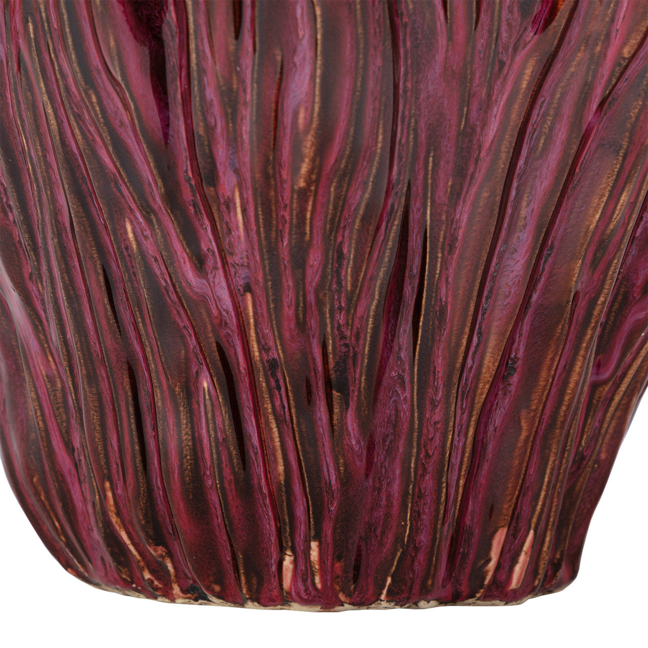 Arlen Ruby Vase 15"L x 13"W x 15.5"H