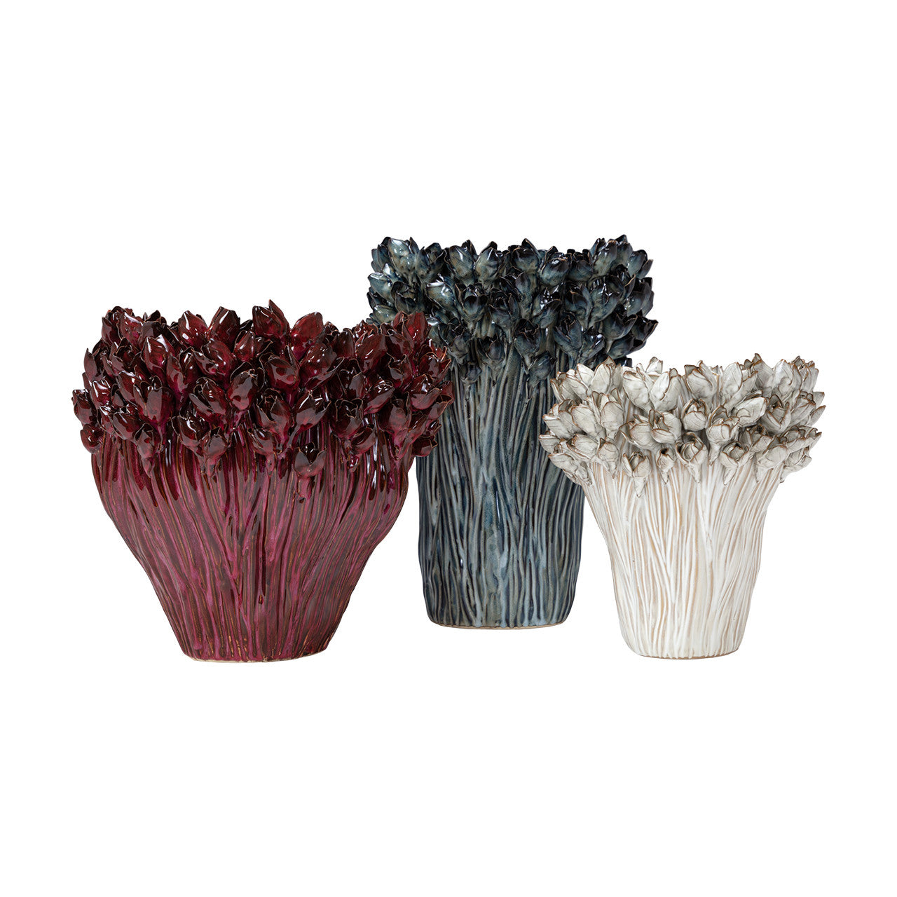 Arlen Ruby Vase 15"L x 13"W x 15.5"H