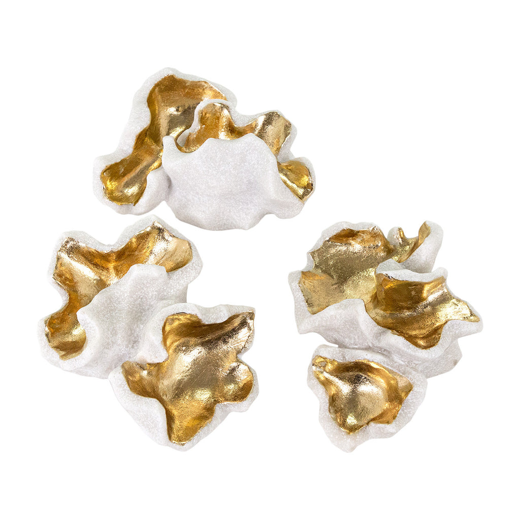 Popcorn Sculptures -Set 3 7"L x 5"W x 3.5"H