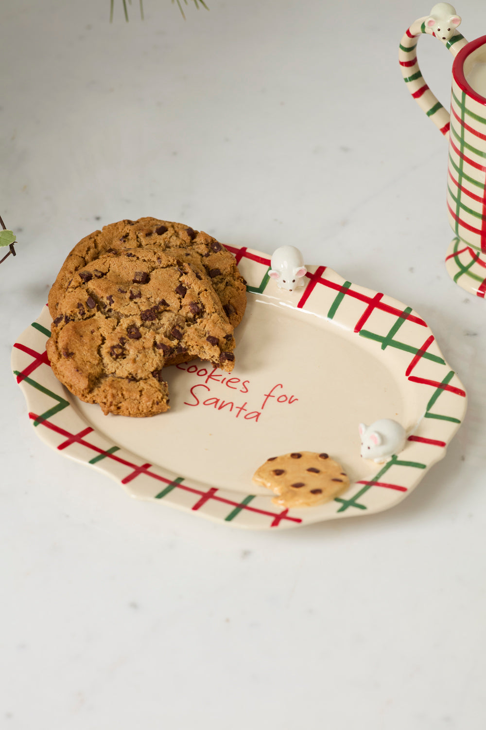 Cookies for Santa Platter 10"x 8.25"x 1.5"