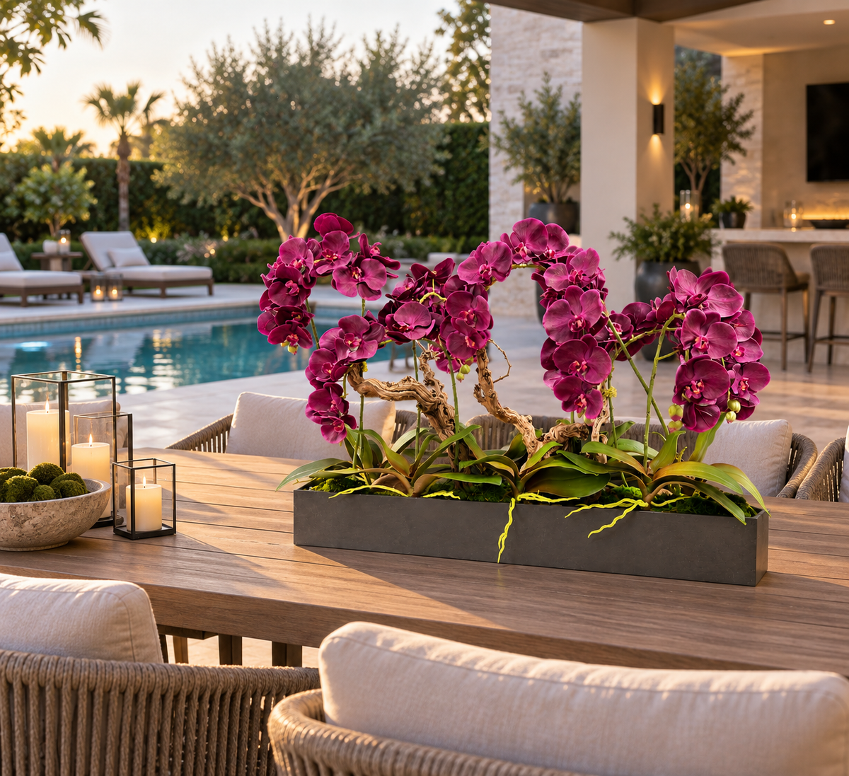 Real Touch Magenta Orchid – 36” × 26”