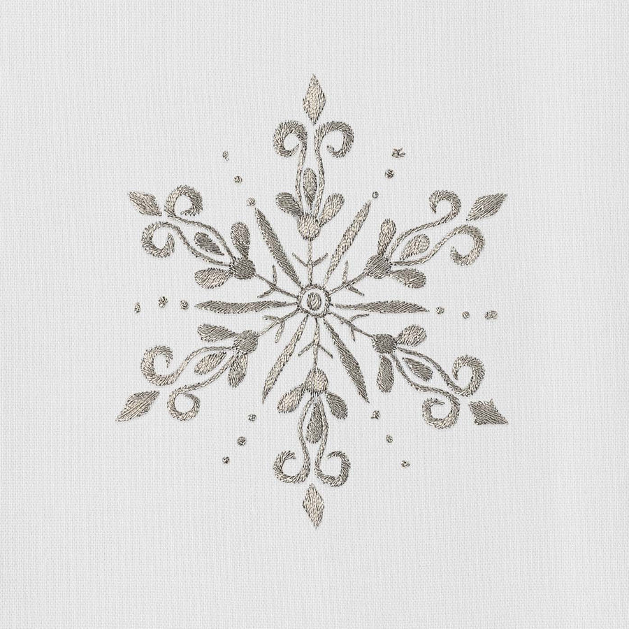 Snowflake Silver Towel