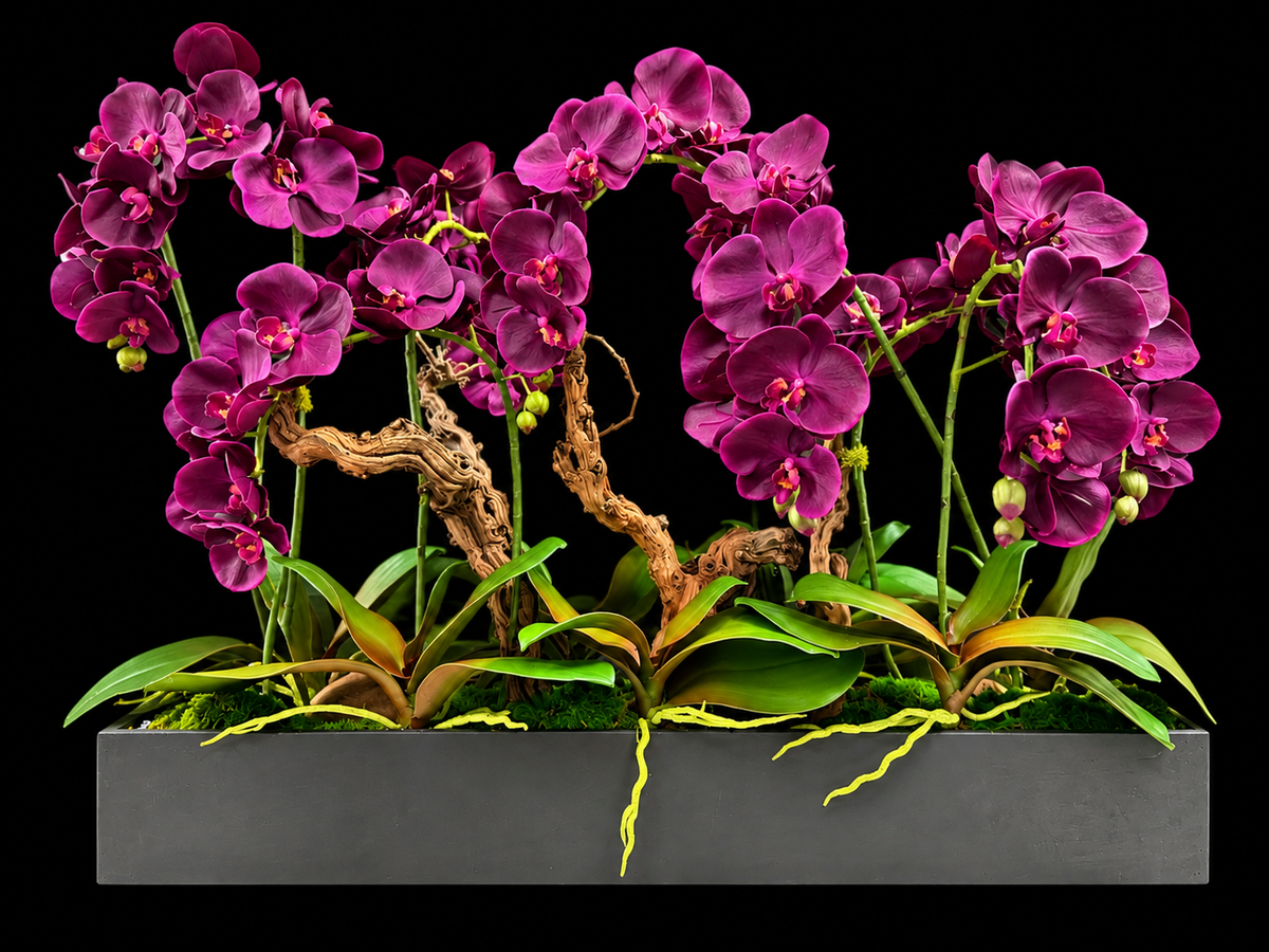 Real Touch Magenta Orchid – 36” × 26”