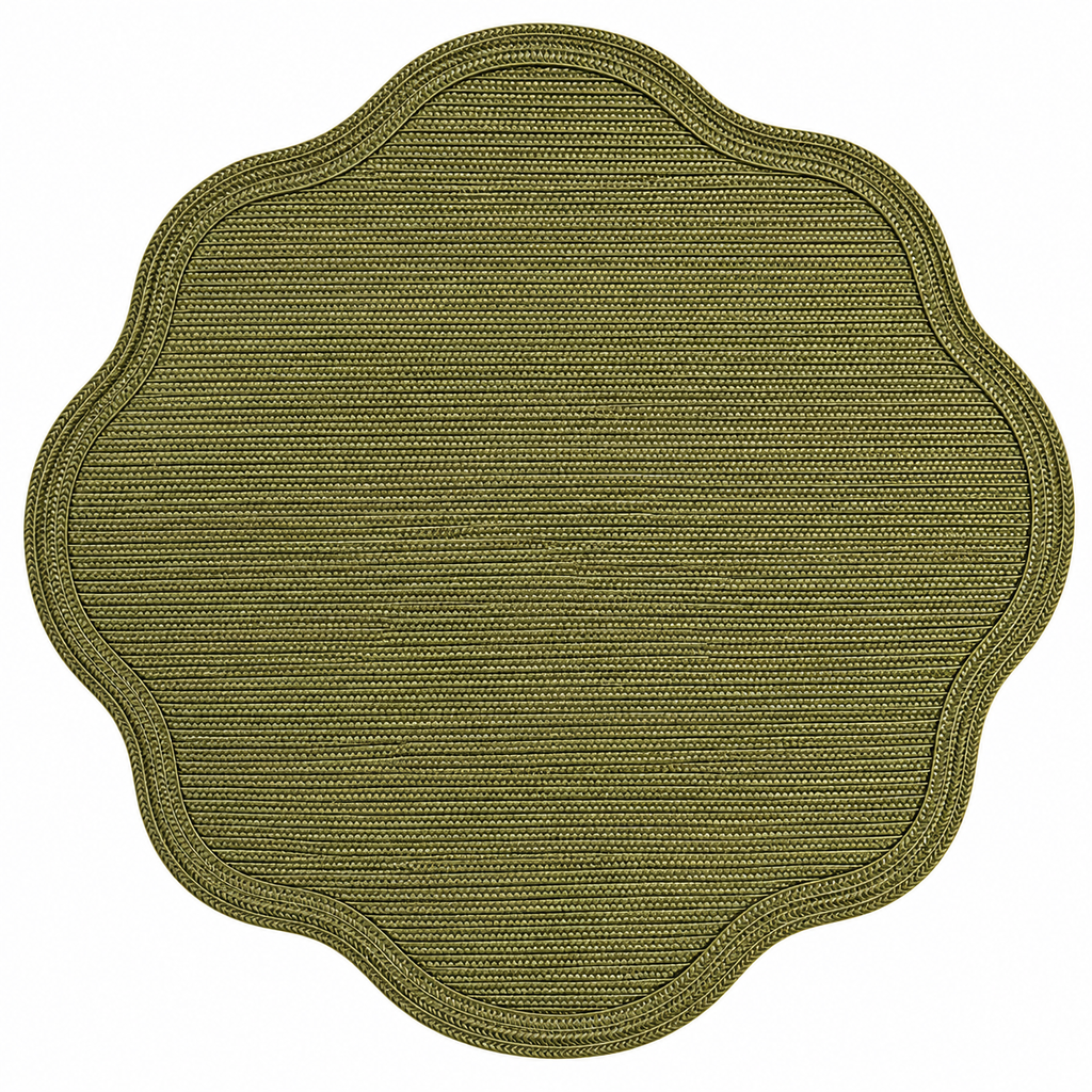 Green Tone Round Placemats