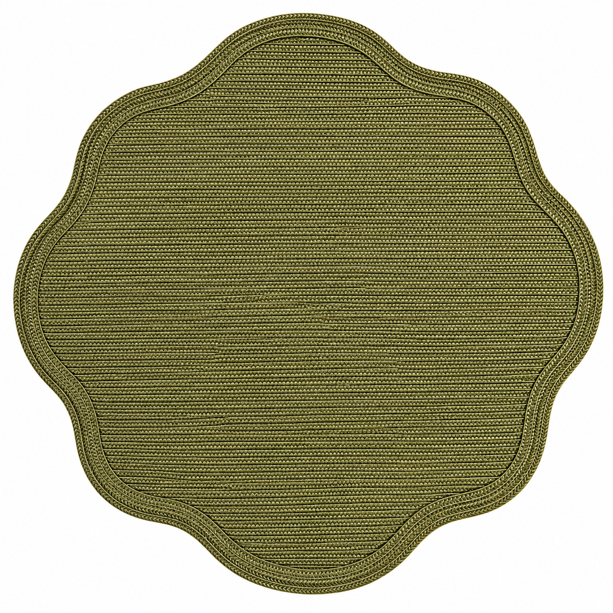 Green Tone Round Placemats
