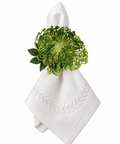 Blooming Protea Napkin Ring Green (Set of 4)