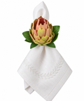 Protea Bud Napkin Ring Pink (Set of 4)