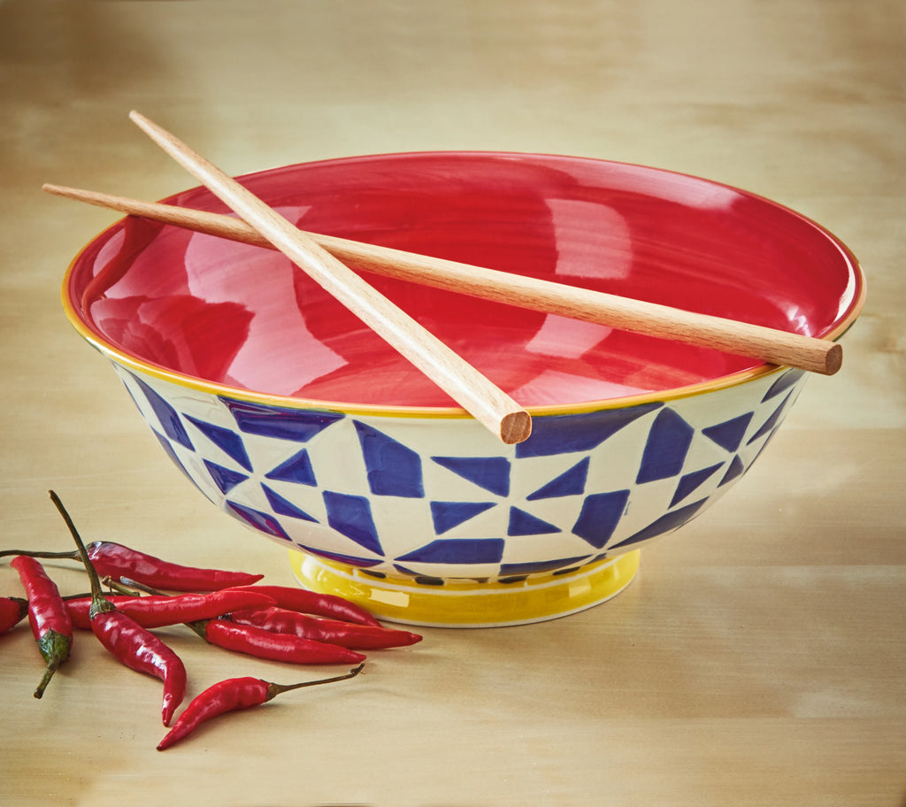 Geo Ramen Bowl 7.8" x 7.8" x 3"