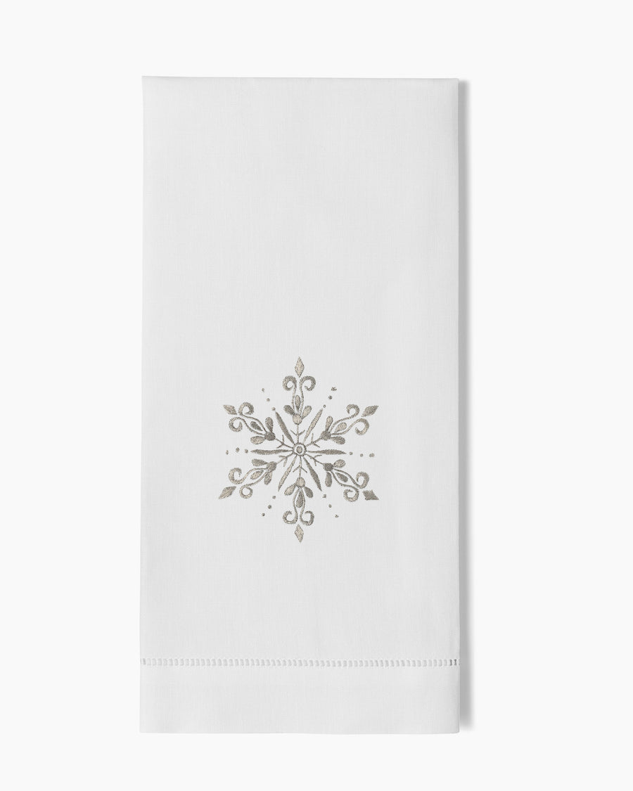 Snowflake Silver Towel