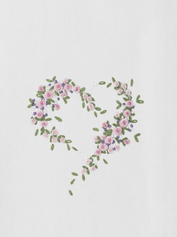 Scatter Flower Heart Towel