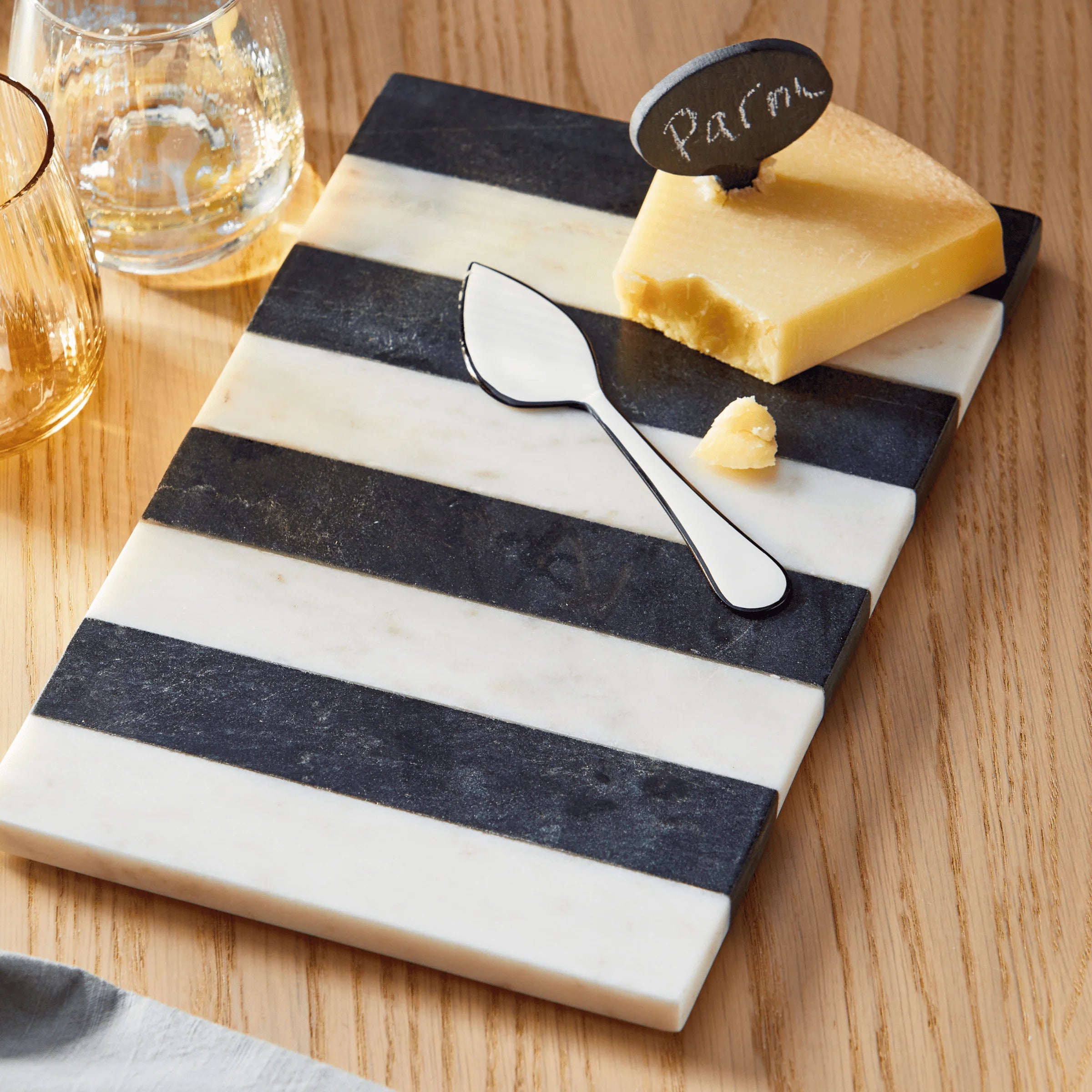 Striped Marble Board 12" x 8" 0.75"