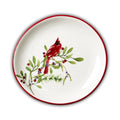 4 Winter Cardinal Appetizer Plate  6.5" x 6.5" x 0.87"
