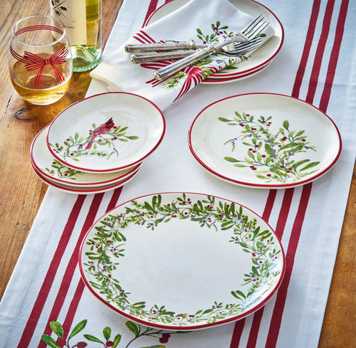 4 Winter Berries Dinner Plate 10.5" x 10.5" x 0.98"