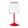 Peppermint Stripe All Purpose Wine Glass 3.46" x 3.46" x 7.75"