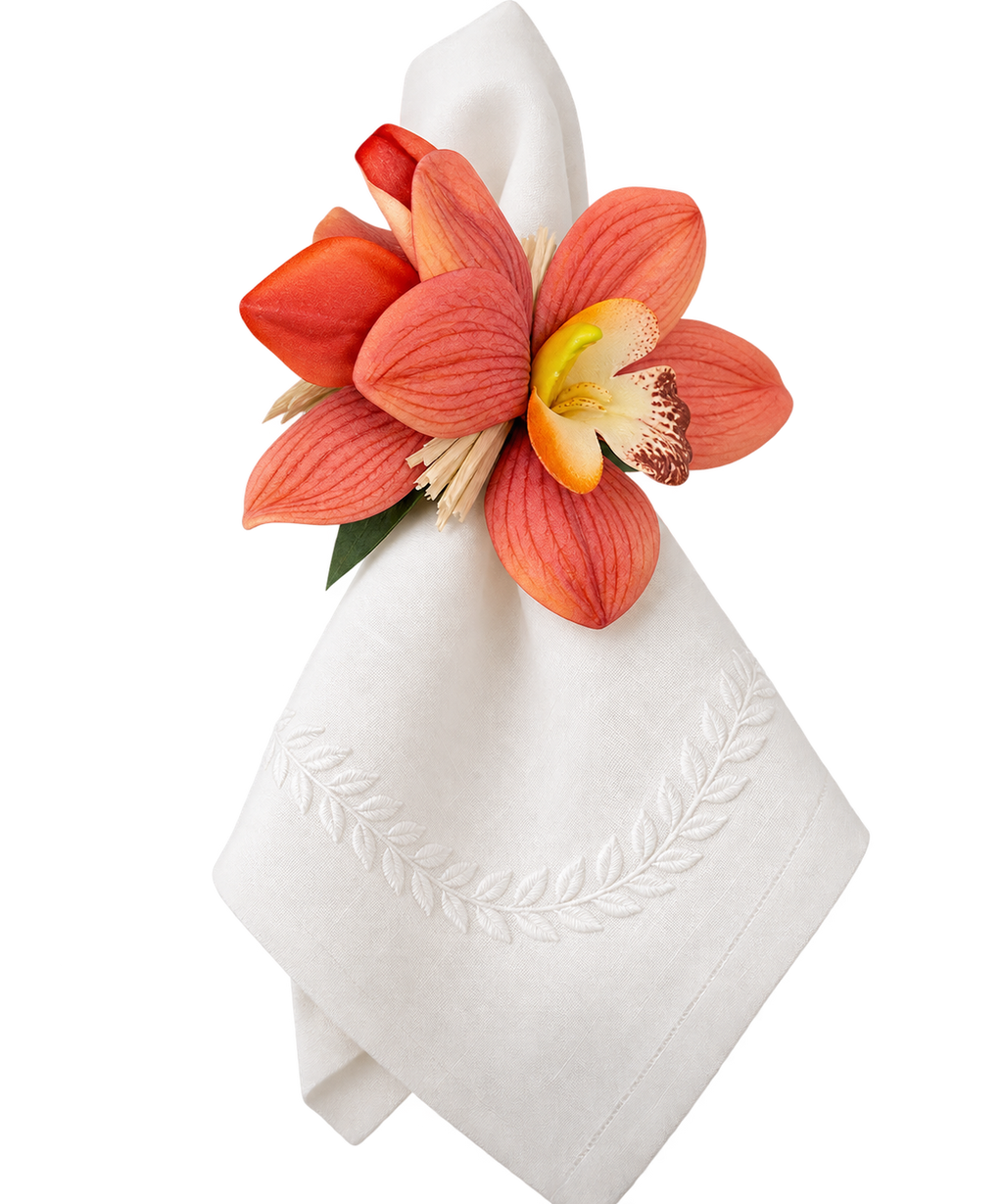 Island Orchid Napkin Ring
