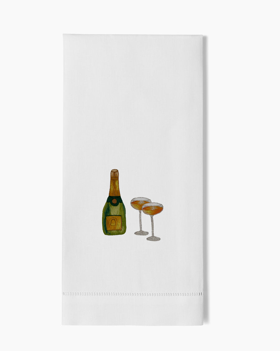 Champagne Coupes Towel