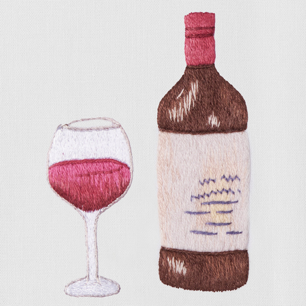 Red Wine Time Towel