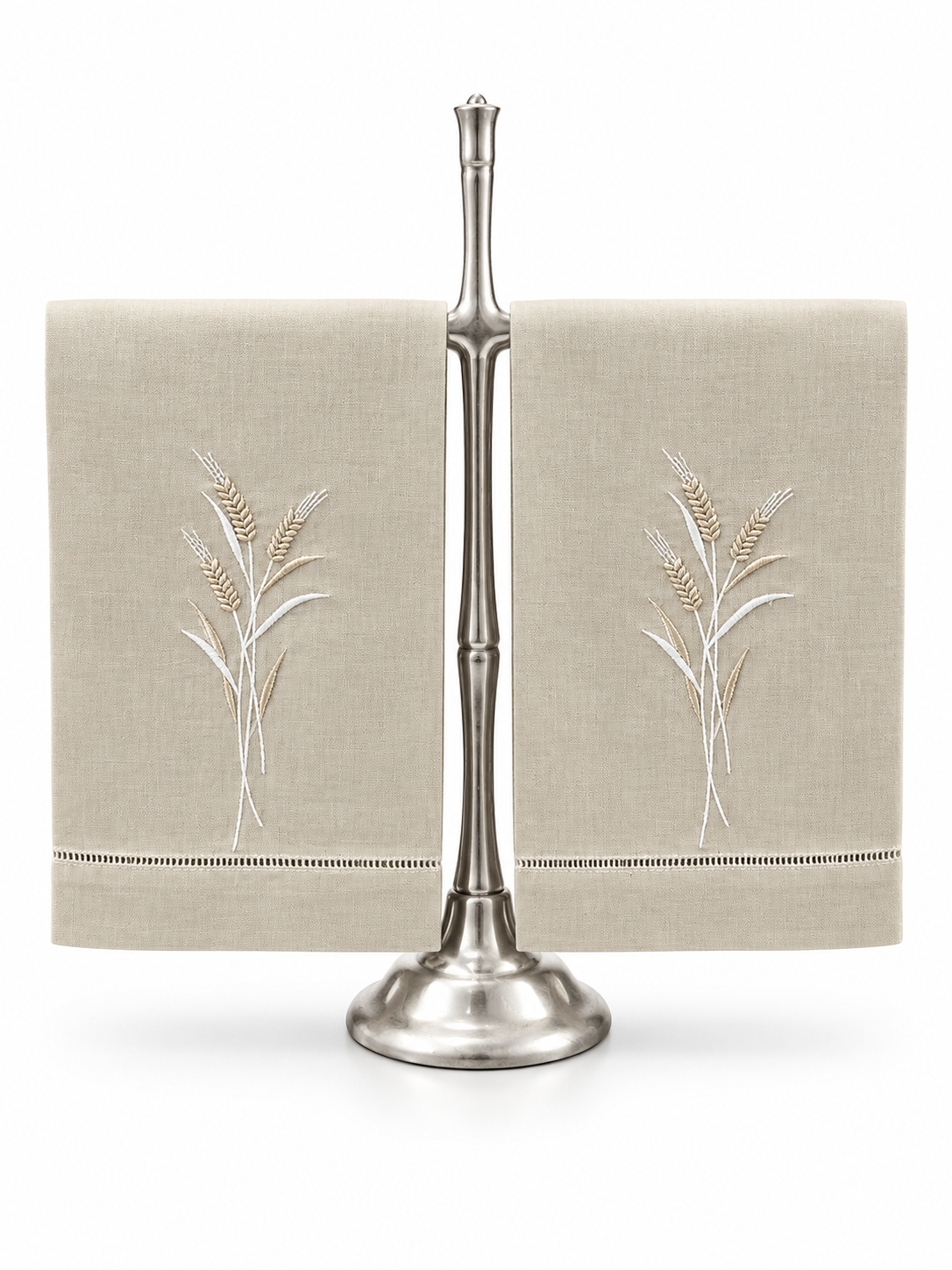 Wheat Embroidered Hand Towel