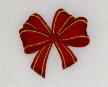 Holiday Red Bow Towel