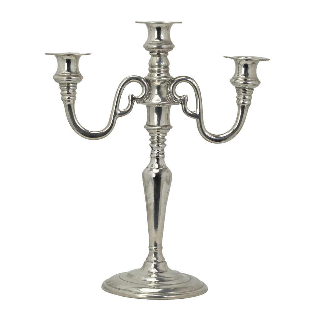Three Arm Candelabra 11” W,13.4” H