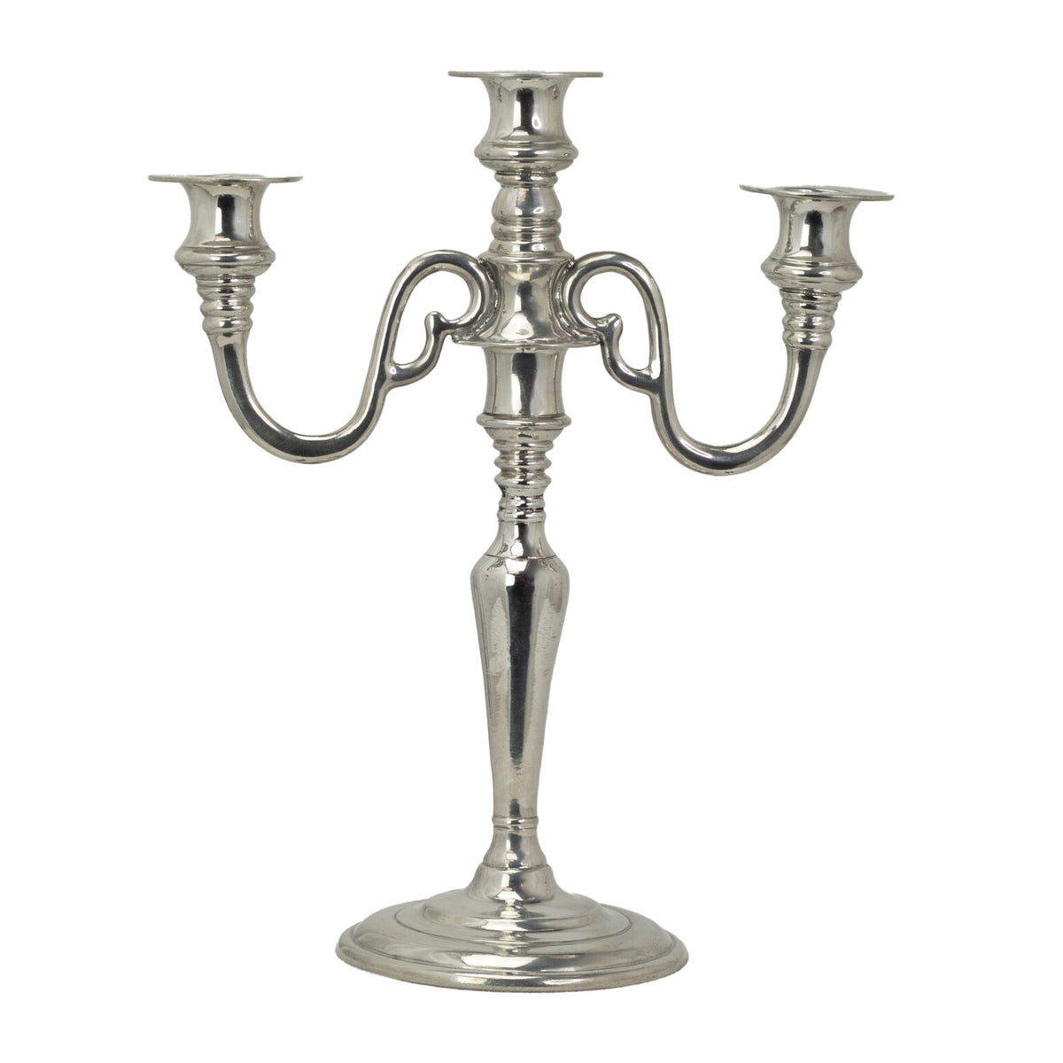 Three Arm Candelabra 11” W,13.4” H