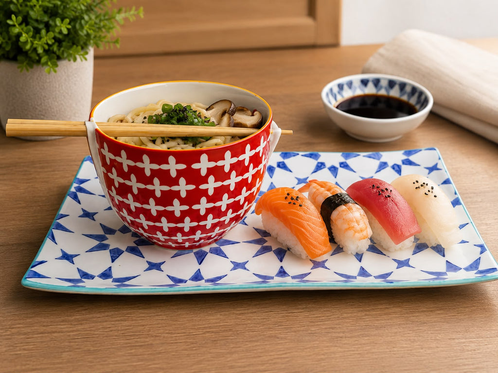 Yuki Noodle Bowl Set Of 2 5" x 5" x 3.9"