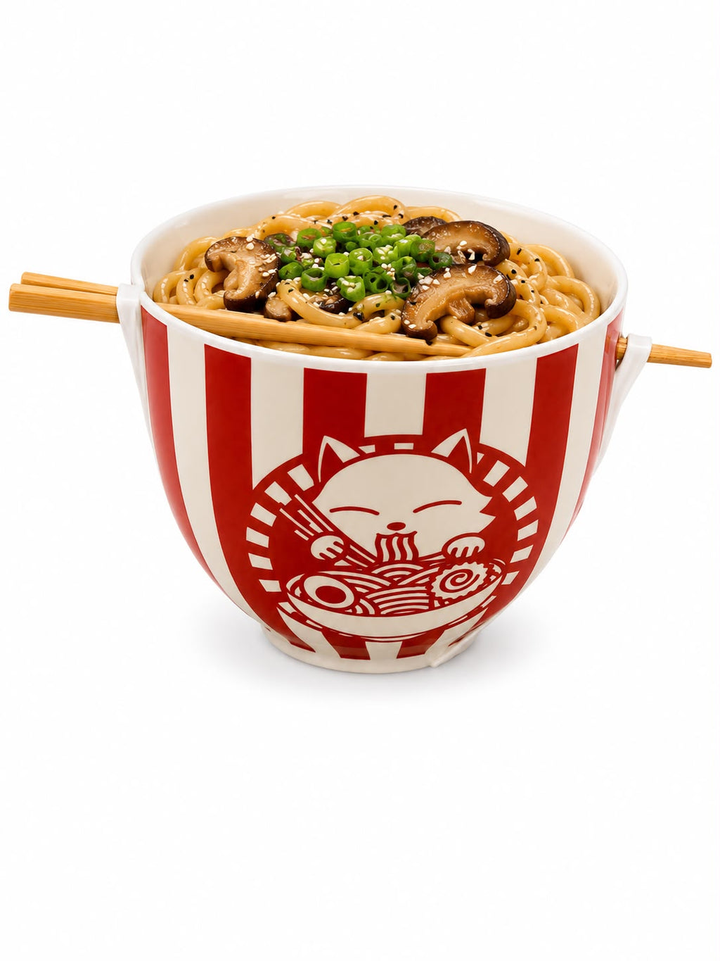 Tasty Ramen Cat Noodle Bowl Set Of 2 5" x 5" x 3.9"