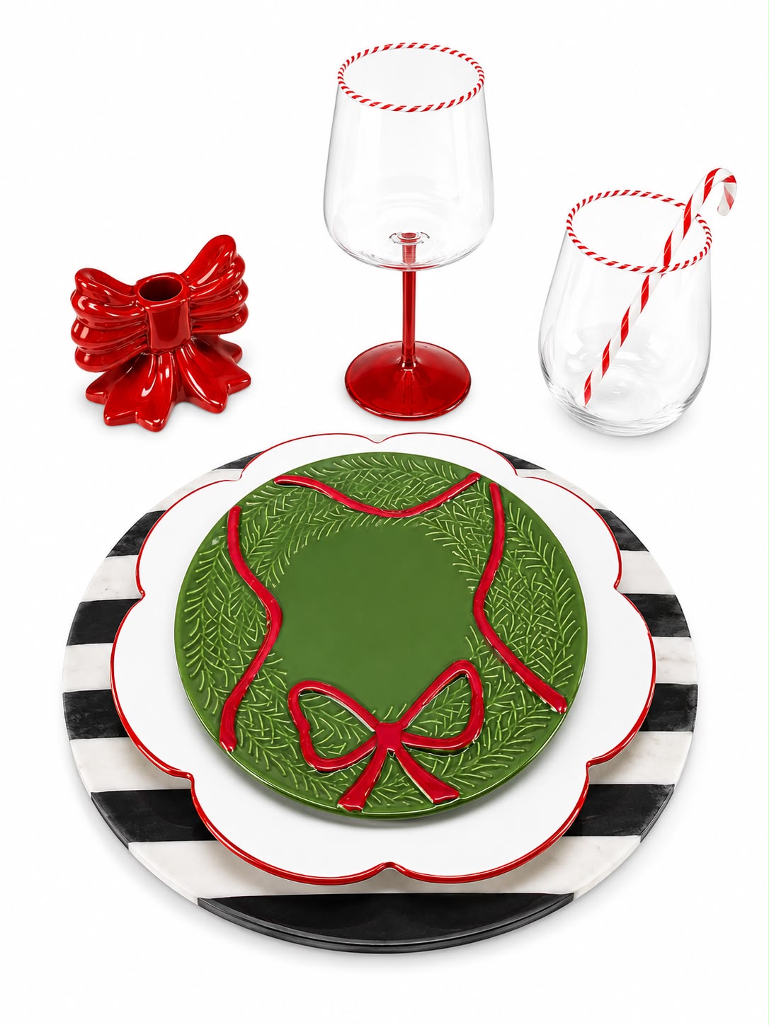 Christmastime Appetizer Plate Assortment Of 2