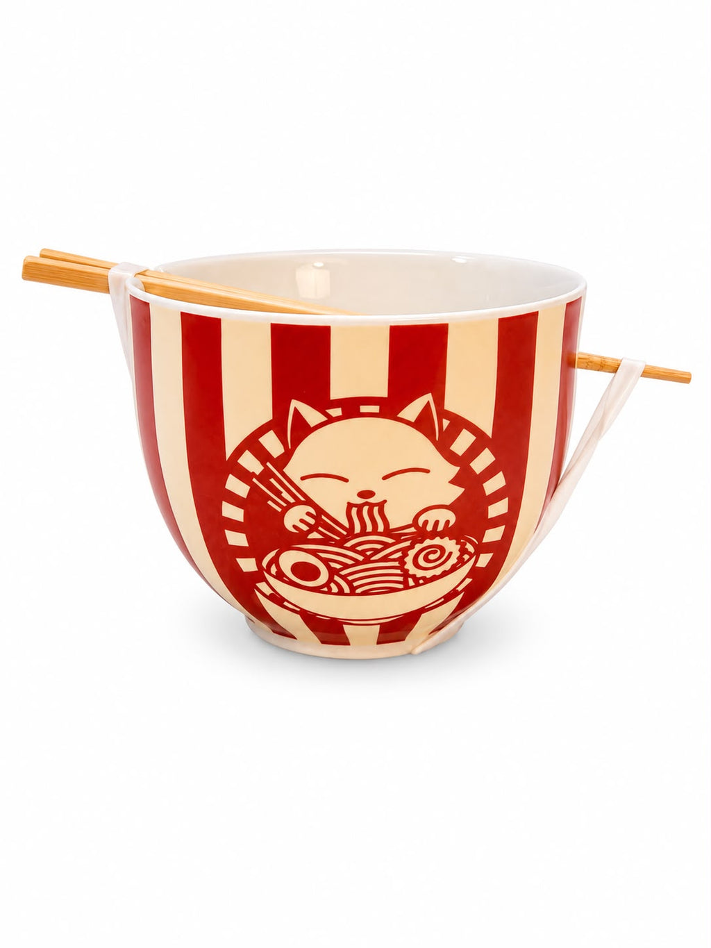 Tasty Ramen Cat Noodle Bowl Set Of 2 5" x 5" x 3.9"