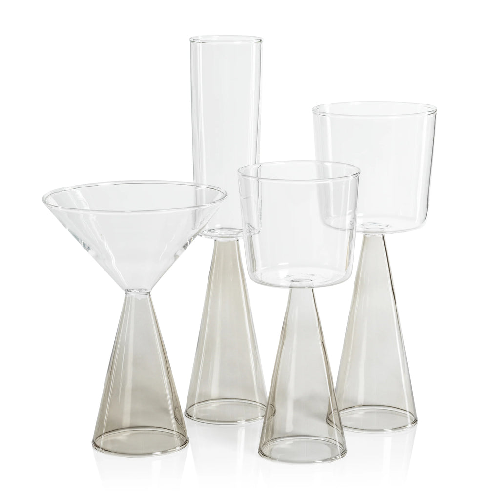Veneto Glassware - Smoke - White Wine Glass- Set of 4
